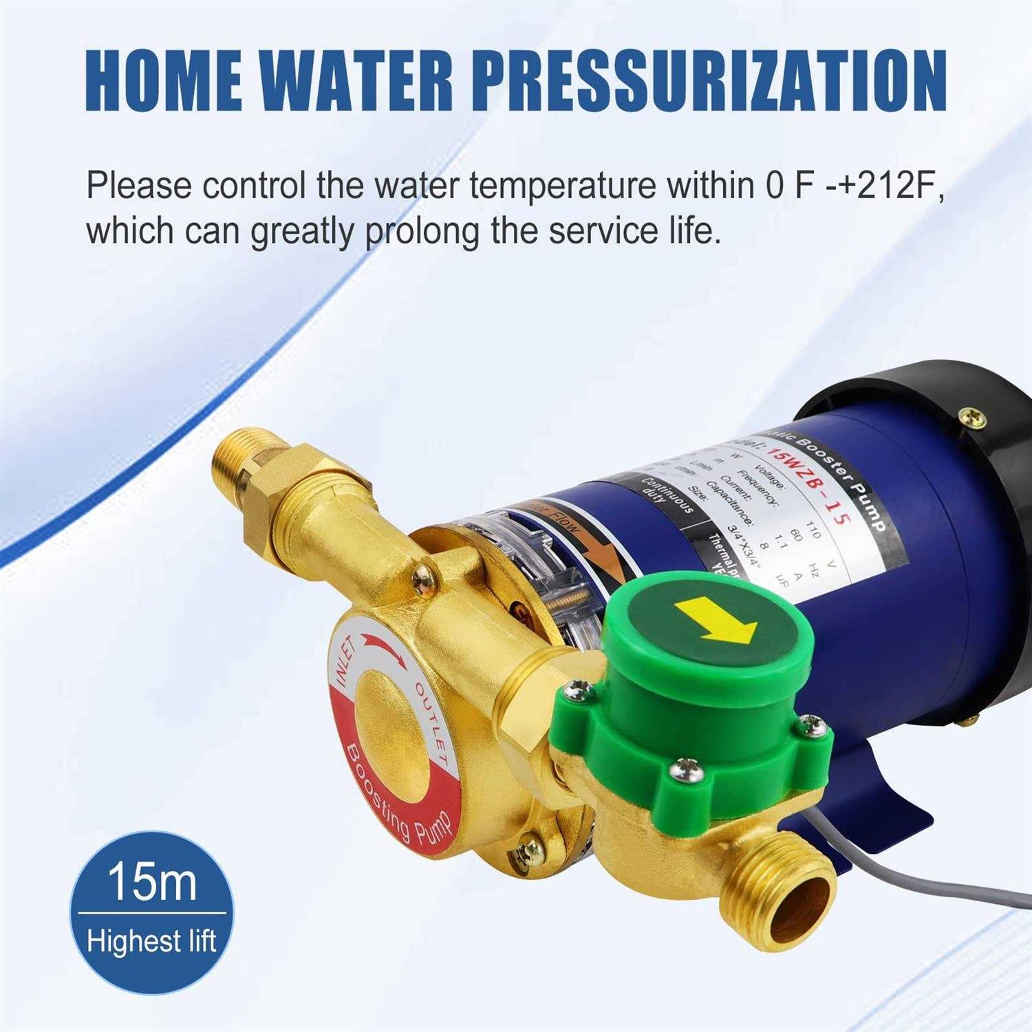 120w Home Water Pressure Booster Pump With Automatic Water Flow Switch