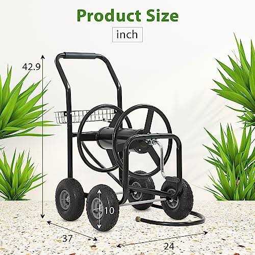 FDW Garden Water Hose Reel Cart tools Outdoor Yard Water Planting Truck ...