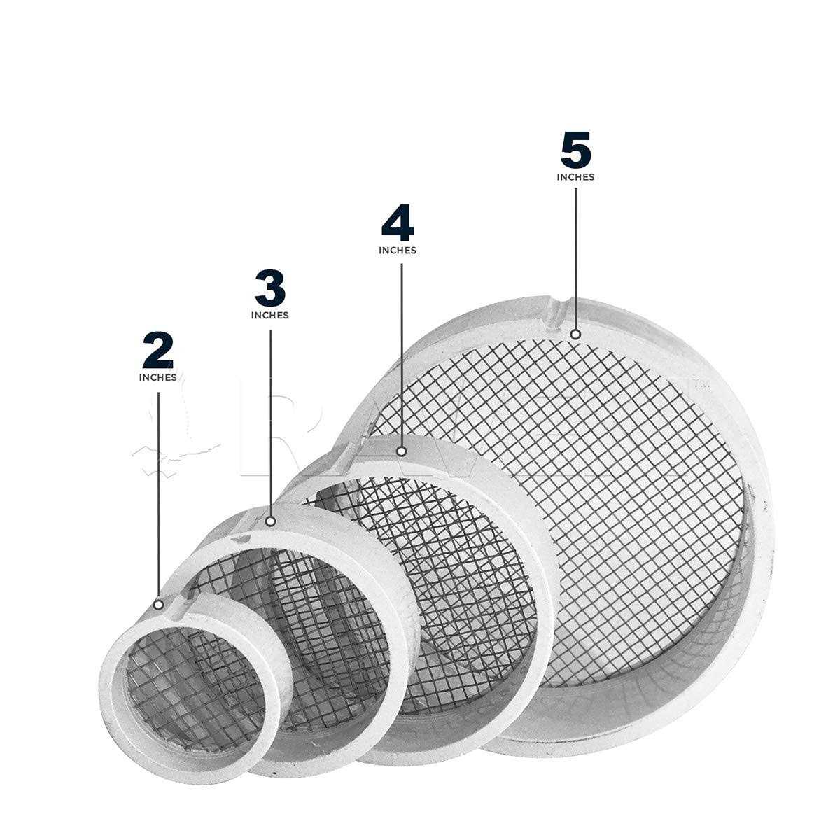 Raven R1509 3 Inch Pvc Termination Vent With Stainless Steel Screen