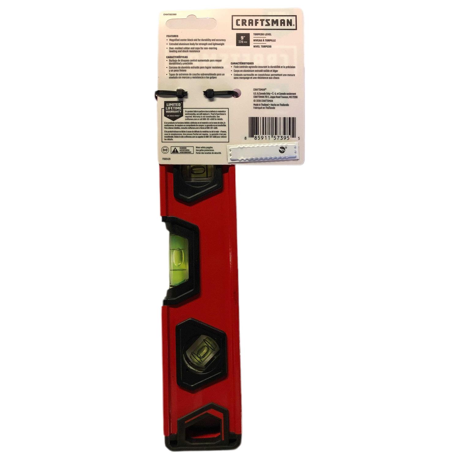 Craftsman Torpedo Level Cmht82390 - Hardwares Online Store