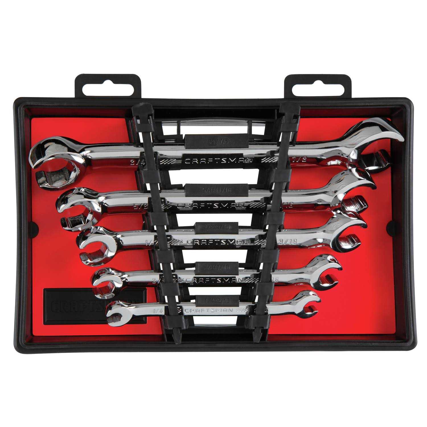 craftsman 6 point sae flare nut wrench set 5 pc