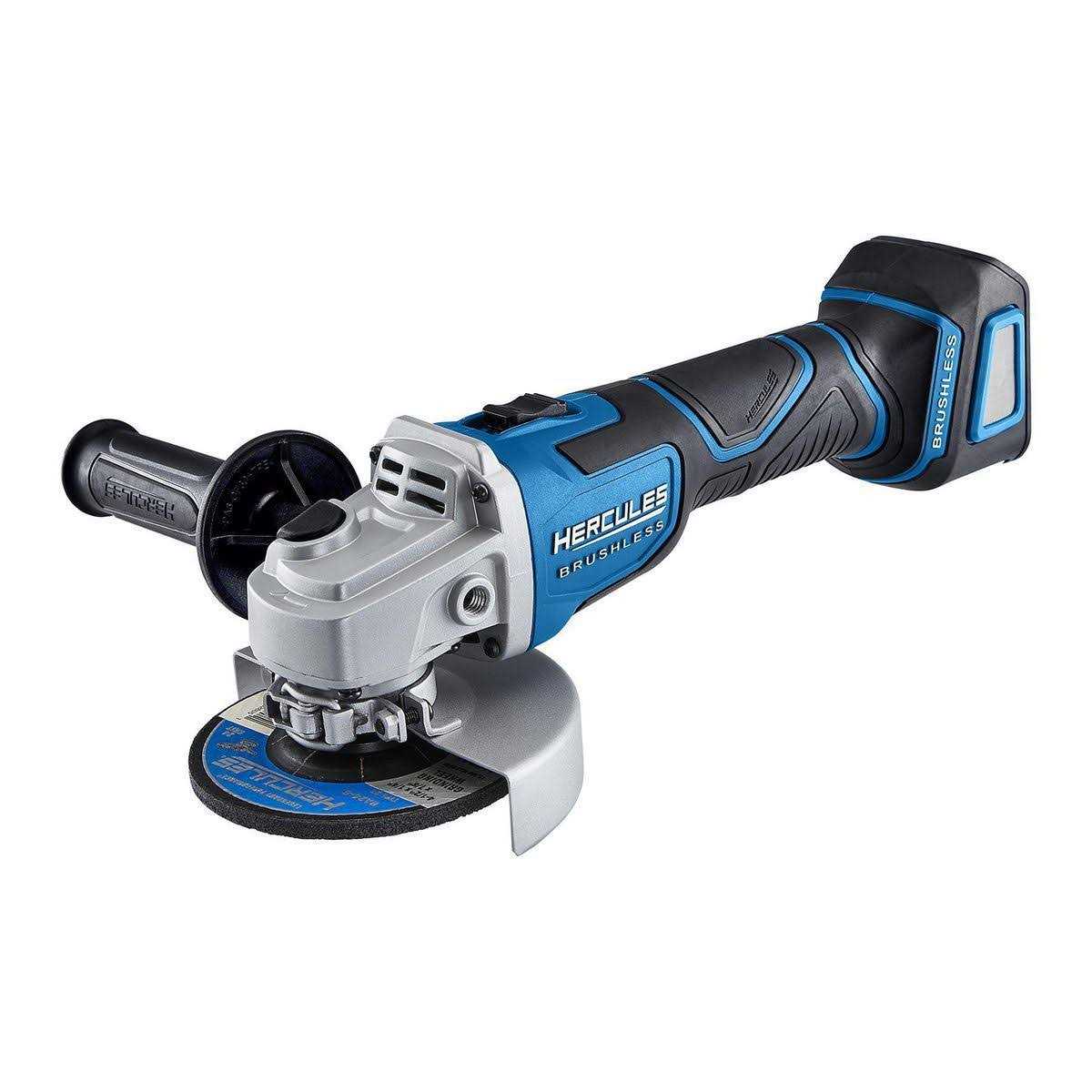 Hercules 20V Brushless Cordless 4-1/2 in. / 5 in. Slide Switch Angle ...