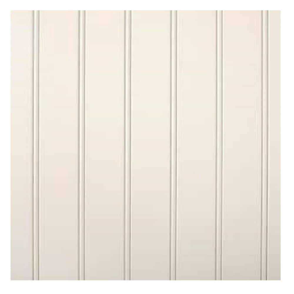 48-in x 96-in Beaded White Hardboard Wall Panel - Hardwares online store