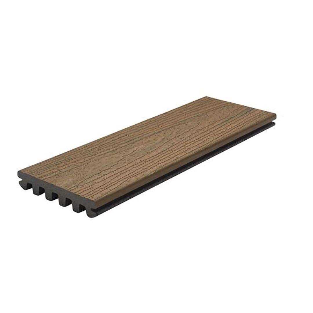 Trex Enhance Naturals 1 In X 6 In X 16 Ft Toasted Sand Grooved Edge Brown Composite Deck 7777