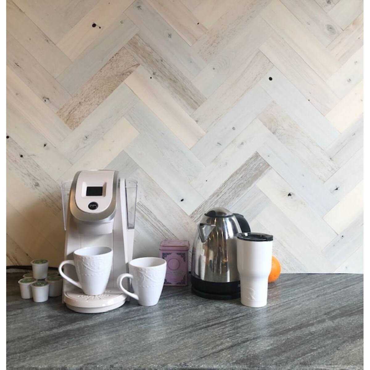 Timberchic Herringbone Pattern Wall Planks - Baxter Blonde - Hardwares ...