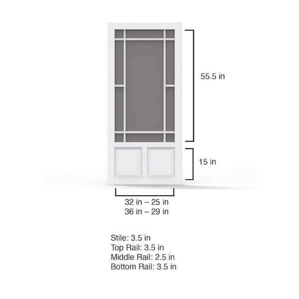 Screen Tight 32 in. x 80 in. Prairie View Solid Vinyl - Hardwares ...