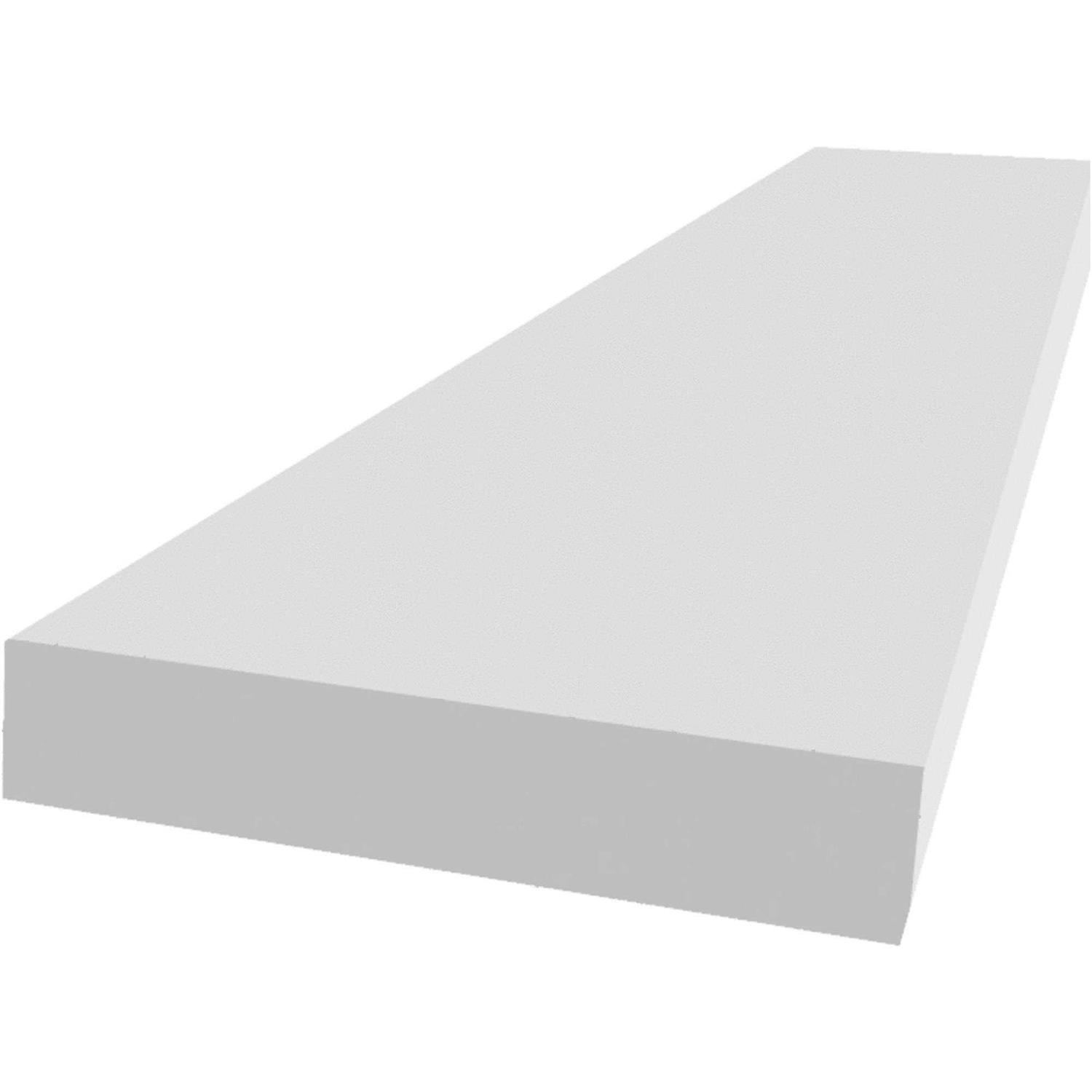 Royal Trimplank 1 in. x 6 in. x 12 ft. White PVC Board - Hardwares ...