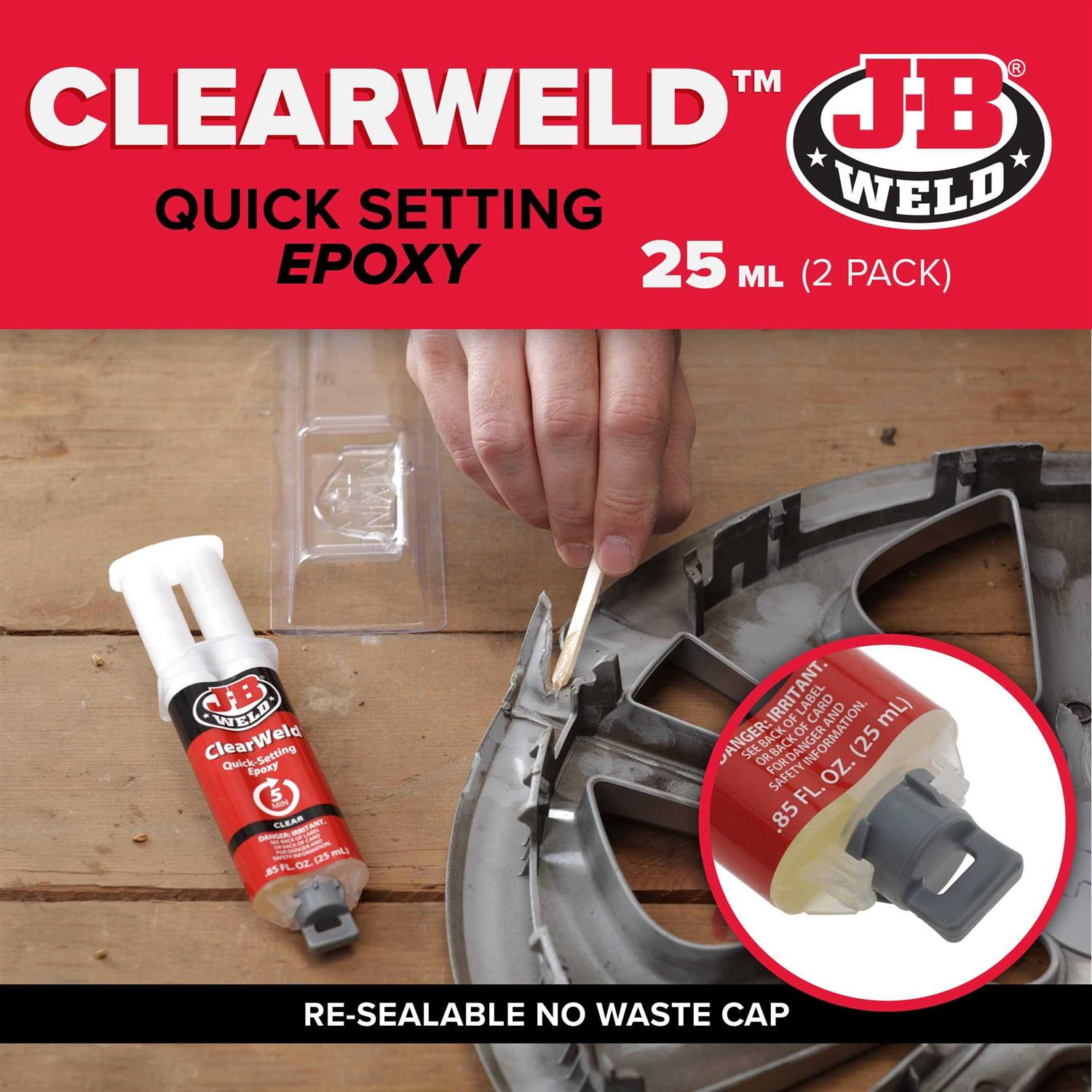 J-B Weld ClearWeld 5 Minute Epoxy - Hardwares Online Store