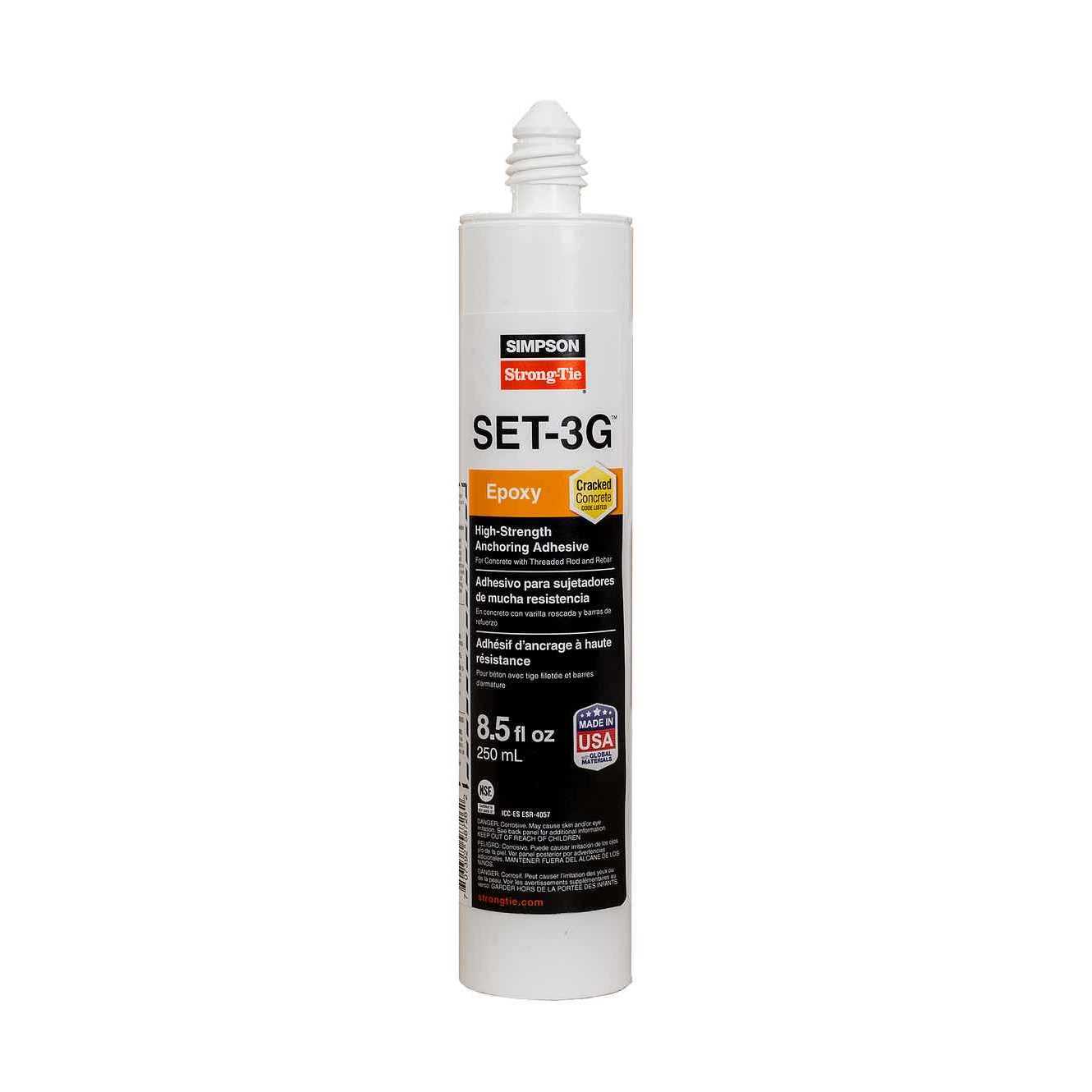 Simpson Strong Tie SET3G10 SET-3G High Strength Epoxy Adhesive ...