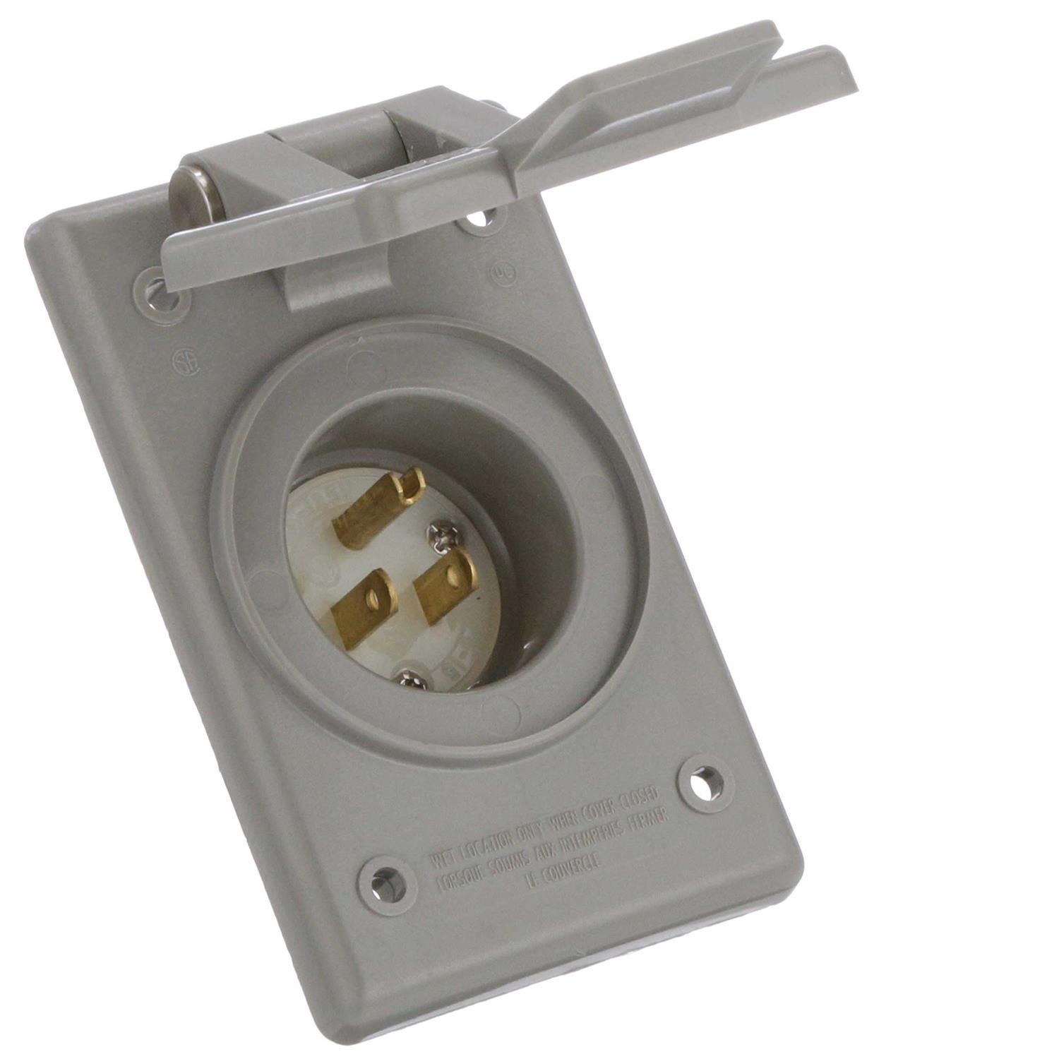 Leviton 5278-CWP Integrated Power Flanged Inlet - Hardwares online store