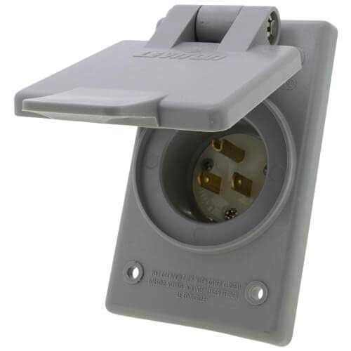 Leviton 5278-CWP Integrated Power Flanged Inlet - Hardwares Online Store